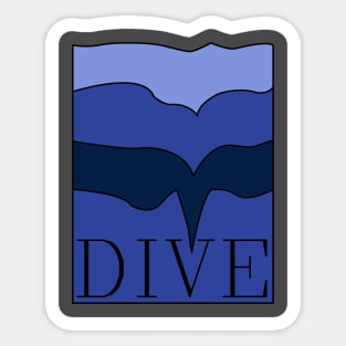 graphic dive Sticker